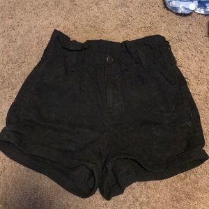 Black cargo shorts